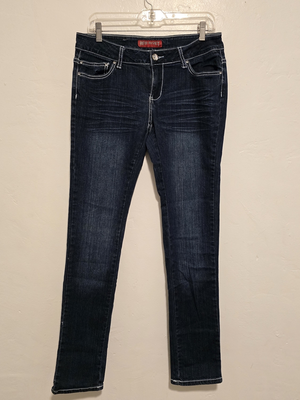 Red Rivet - Low Rise Skinny Jeans - Picture 2 of 11